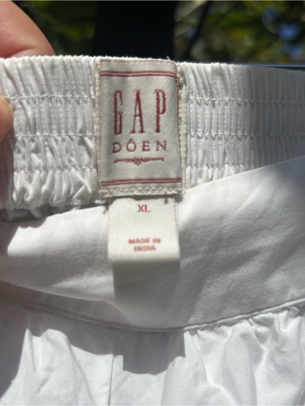 Dôen X GAP White Eyelet Midi Skirt with Scalloped Hem - Picture 5 of 6